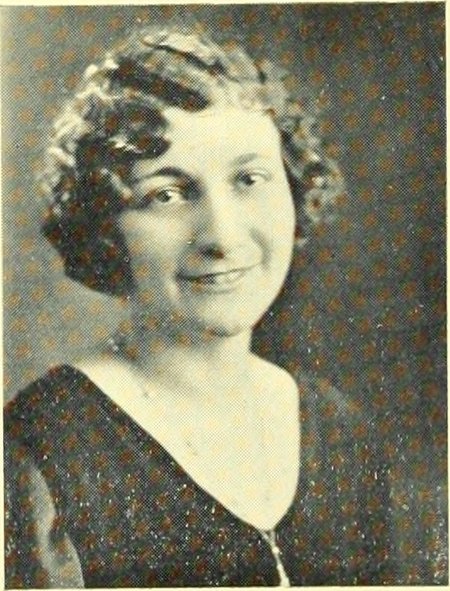Yearbook portrait of Clara McBay, Arlington High School, class of 1928