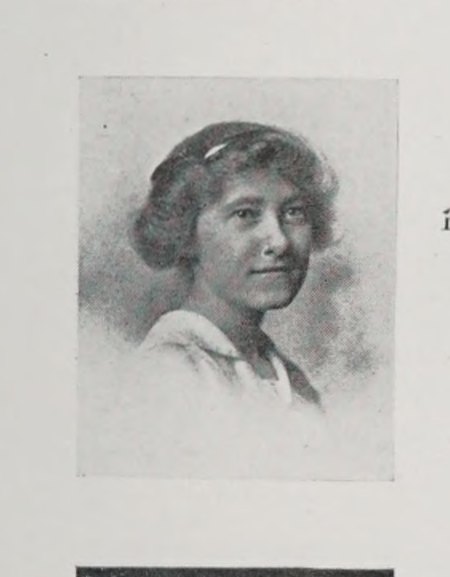 Yearbook portrait of Berta, Cambridge High and Latin School, class of 1914