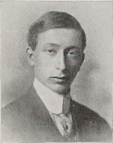 Yearbook portrait of Maurice Lovejoy, Cambridge High and Latin School, class of 1914