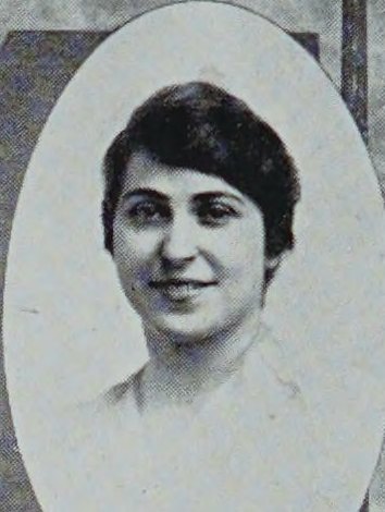 Yearbook portrait of Bertha R. Silverman, Cambridge High and Latin School, class of 1917
