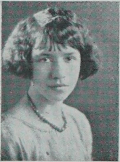 Yearbook portrait of Alice Gertrude Lane, Cambridge High and Latin School, class of 1925