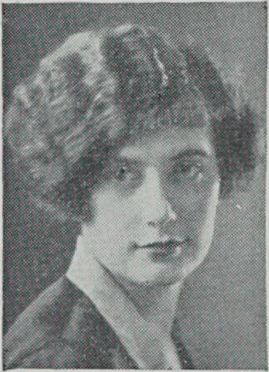 Yearbook portrait of Helen Frances Douglas, Cambridge High and Latin School, class of 1927