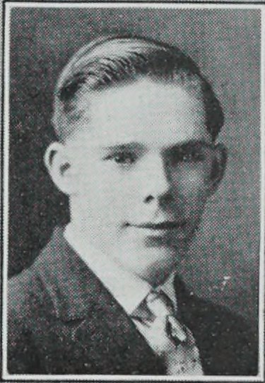 Yearbook portrait of Oliver George Brown, Cambridge High and Latin School, class of 1928