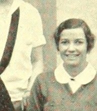 Marjorie Turner in the Clarion Board photograph, 1928