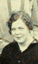 Frances Donahue in the Dramatic Club photograph, 1928