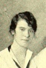 Marjorie Robertson in the Hockey Team photograph, 1928