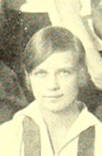 Marjorie D. Hall in the Hockey Team photograph, 1928