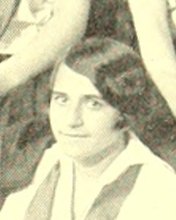 Henrietta M. Cartullo in the Hockey Team photograph, 1928