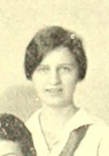Sarah M. Evans in the Hockey Team photograph, 1928