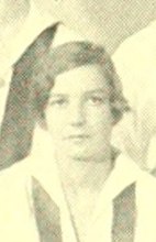 Marjorie Turner in the Hockey Team photograph, 1928