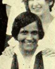 Henrietta M. Cartullo in the Girls Basketball photograph, 1928
