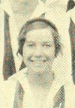 Marjorie Turner in the Girls Basketball photograph, 1928