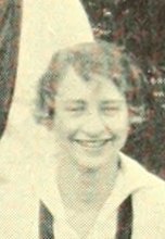 Louise Stinson in the Girls Basketball photograph, 1928