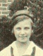 Marjorie D. Hall in the Girls Basketball photograph, 1928