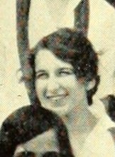 Dorothy Hilliard in the Girls Basketball photograph, 1928