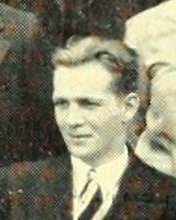Alan Howes in the Yearbook Committee photograph, 1928
