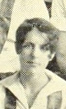 Priscilla Goodman in the Field Hockey photograph, 1929