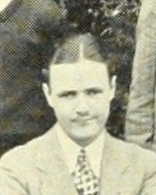 Joseph Grinnan in the The Arlington High School Debating Society photograph, 1929