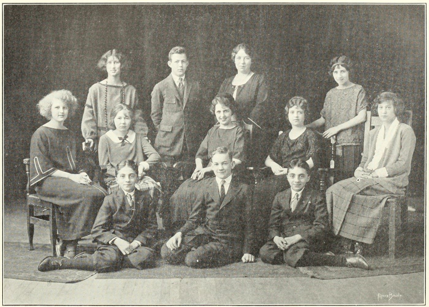 Art Club, Brookline High School, 1923