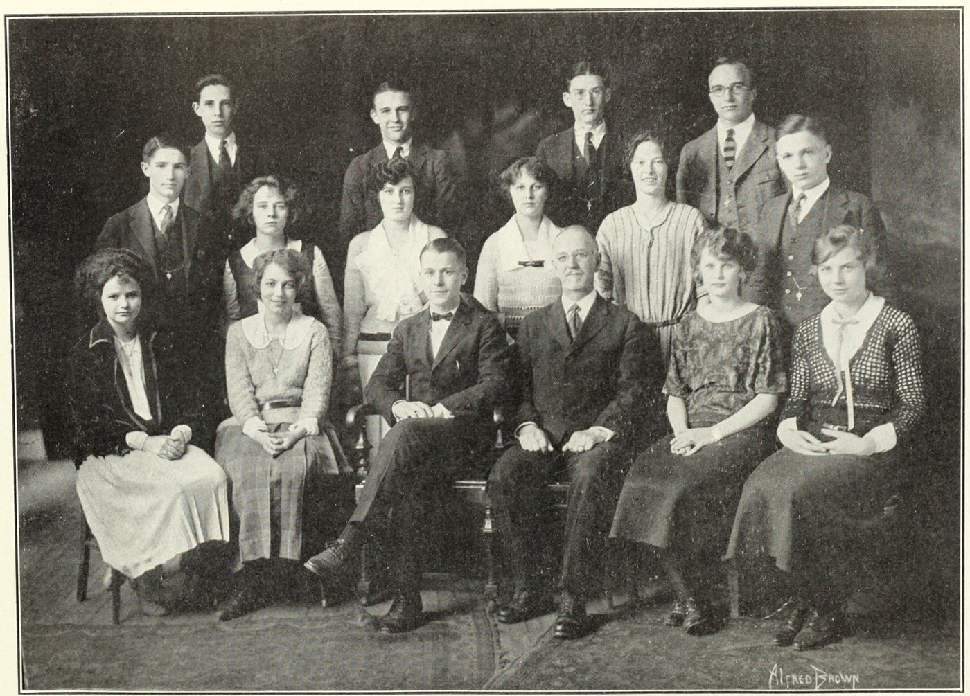 Group Photograph, Brookline High School, 1923