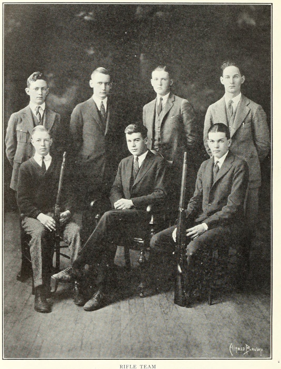 Rifle Team, Brookline High School, 1923
