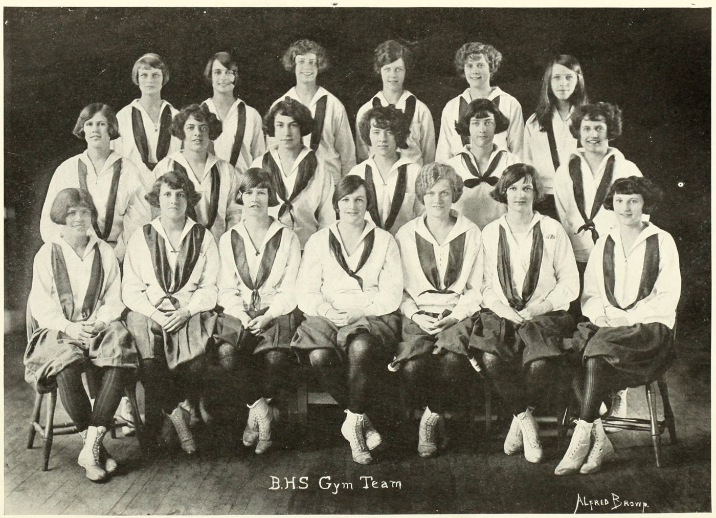 Group Photograph, Brookline High School, 1924
