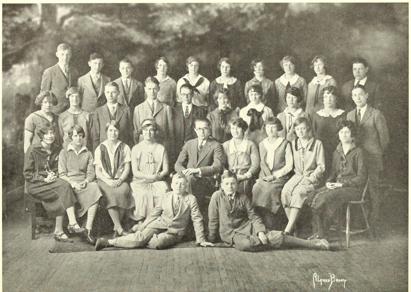 Group Photograph, Brookline High School, 1925