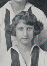 Althea M. MacDonald in the Basket Ball photograph, 1923