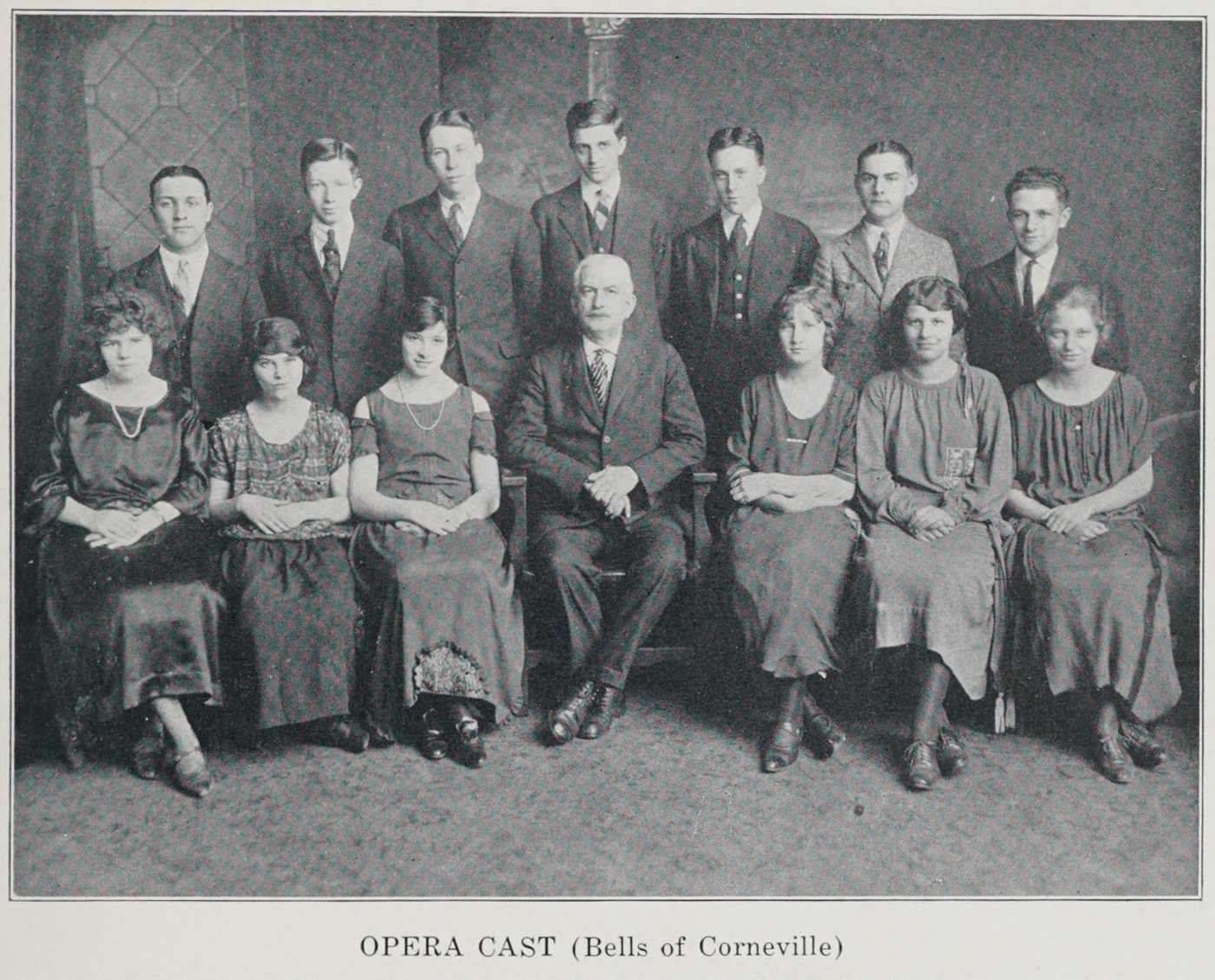 Opera Cast (Bells Of Corneville), Cambridge High and Latin School, 1923