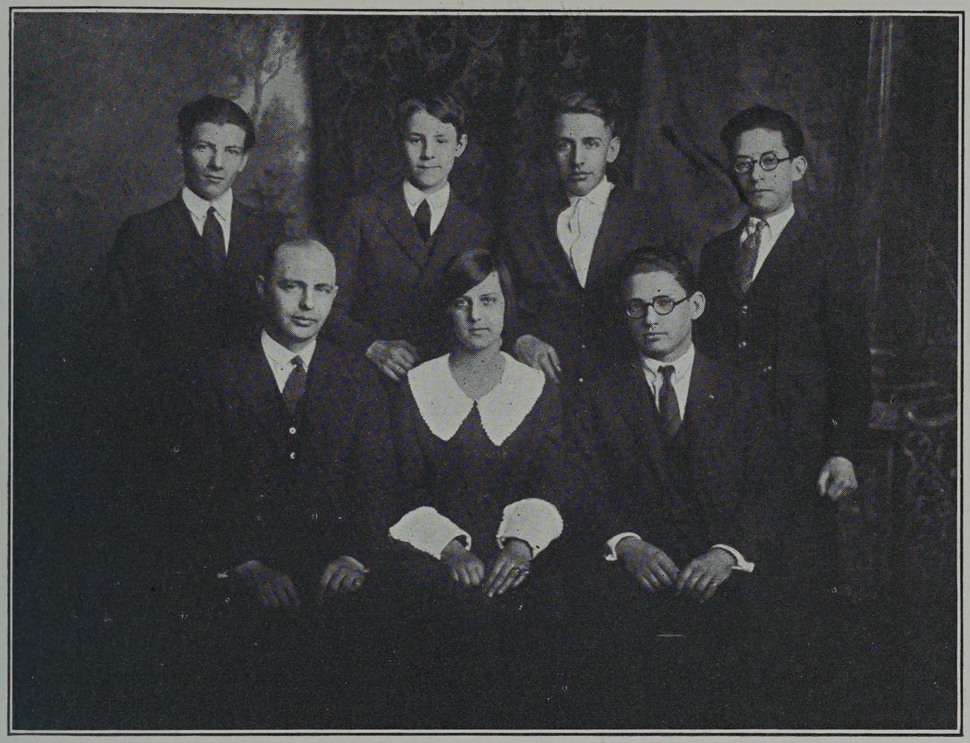 Chess Club, Cambridge High and Latin School, 1924
