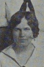 Elizabeth Gerould in the Honor Basketball Team photograph, 1924