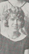 Grace Ellen Killion in the Home Economics photograph, 1926