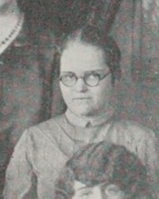 Cornelia Seager in the Home Economics photograph, 1926