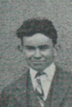 Robert Joseph Carr in the Baseball photograph, 1927