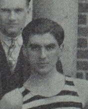 Charles Joseph Cook in the Basketball photograph, 1927