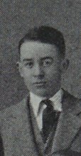 John Thomas Hughes in the Debating Society photograph, 1927