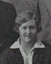 Lorraine Langley in the Debating Society photograph, 1927
