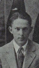 Melvin Boardman Dunbar in the Debating Society photograph, 1927