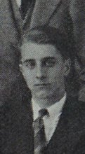 George Hutchinson Foley in the Debating Society photograph, 1927