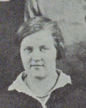 Lorraine Langley in the Klawhowjaha Bjustofe Club photograph, 1927