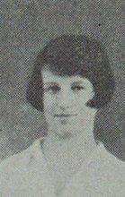 Catherine Elizabeth Corcoran in the Senior Basketball Team photograph, 1927