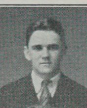 John Joseph Tierney in the Senior Drama Cast photograph, 1927