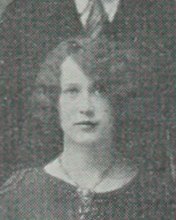 Grayce Louise Peterson in the Senior Drama Cast photograph, 1927