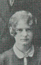 Lillian E. Munson in the Senior Drama Cast photograph, 1927