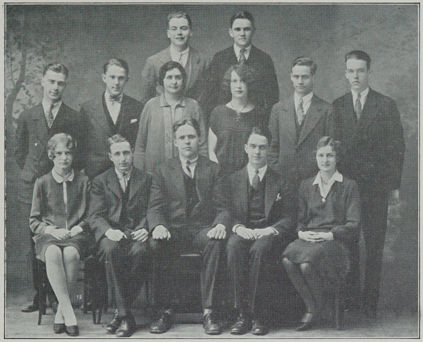 Senior Drama Cast, Cambridge High and Latin School, 1927
