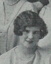 Marie Jeannette Faucon in the The Home Economics Club photograph, 1927
