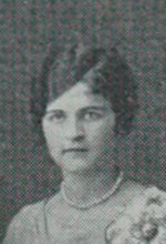 Elizabeth Wight Creelman in the The Home Economics Club photograph, 1927