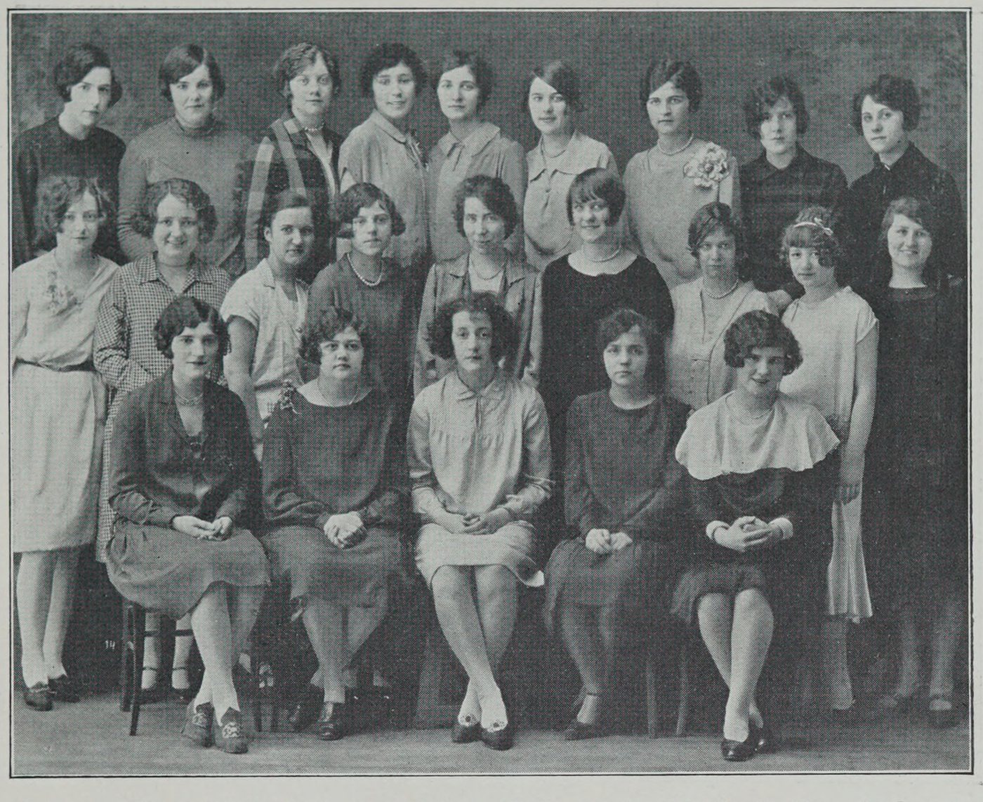 The Home Economics Club, Cambridge High and Latin School, 1927