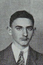 Solomon Isenstein in the Chess Team photograph, 1928