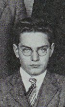 Carl David Laine in the Chess Team photograph, 1928